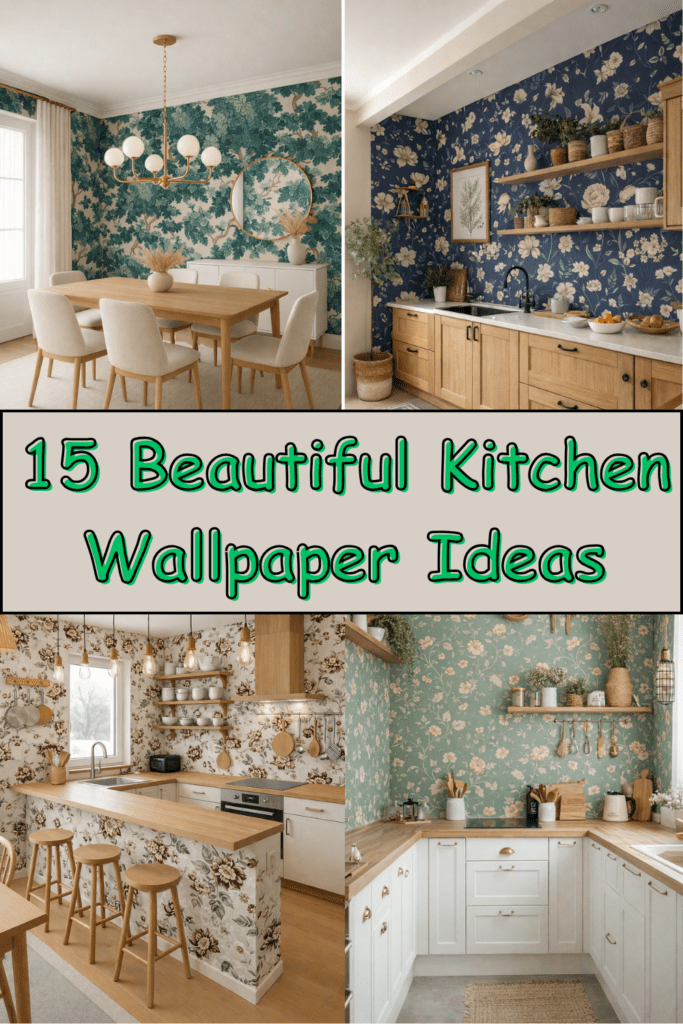 15 Beautiful Kitchen Wallpaper Ideas