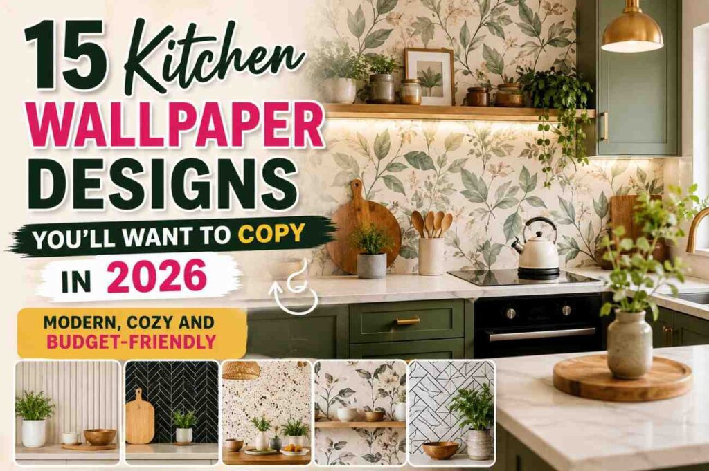 15 Kitchen Wallpaper Designs You’ll Want to Copy in 2026 Modern