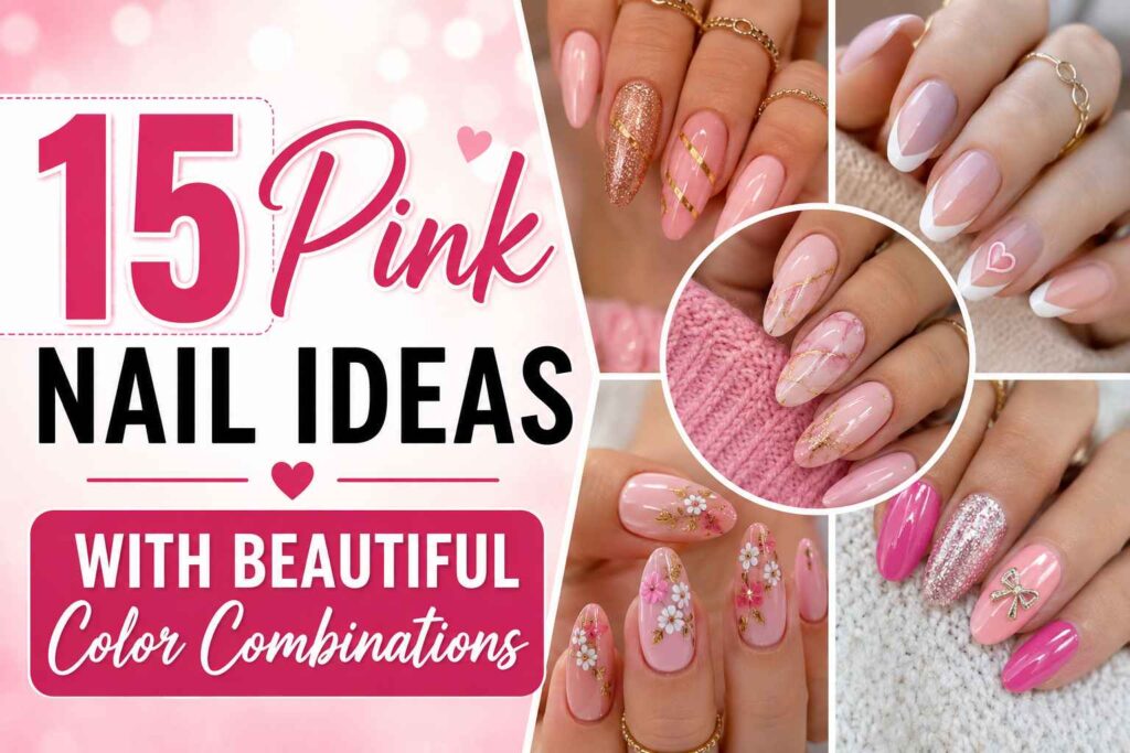 15 Pink Nail Ideas With Beautiful Color Combinations