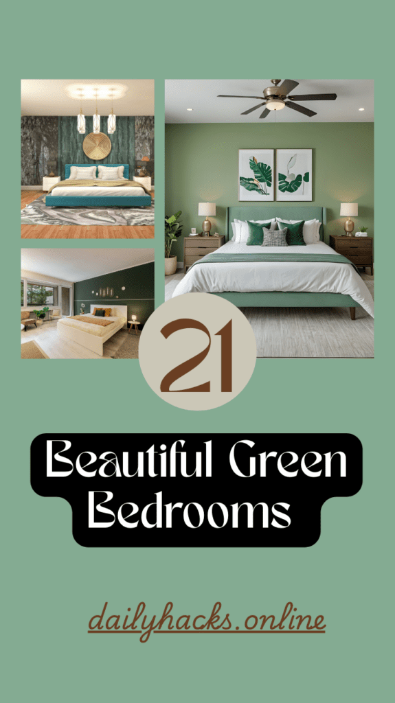 21 Beautiful Green Bedrooms That Feel Fresh & Calm