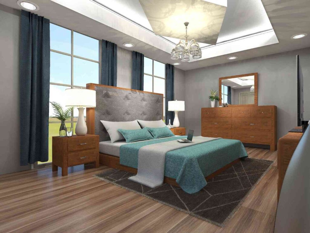 Bedroom Idea : Bright Modern Comfort Bedroom