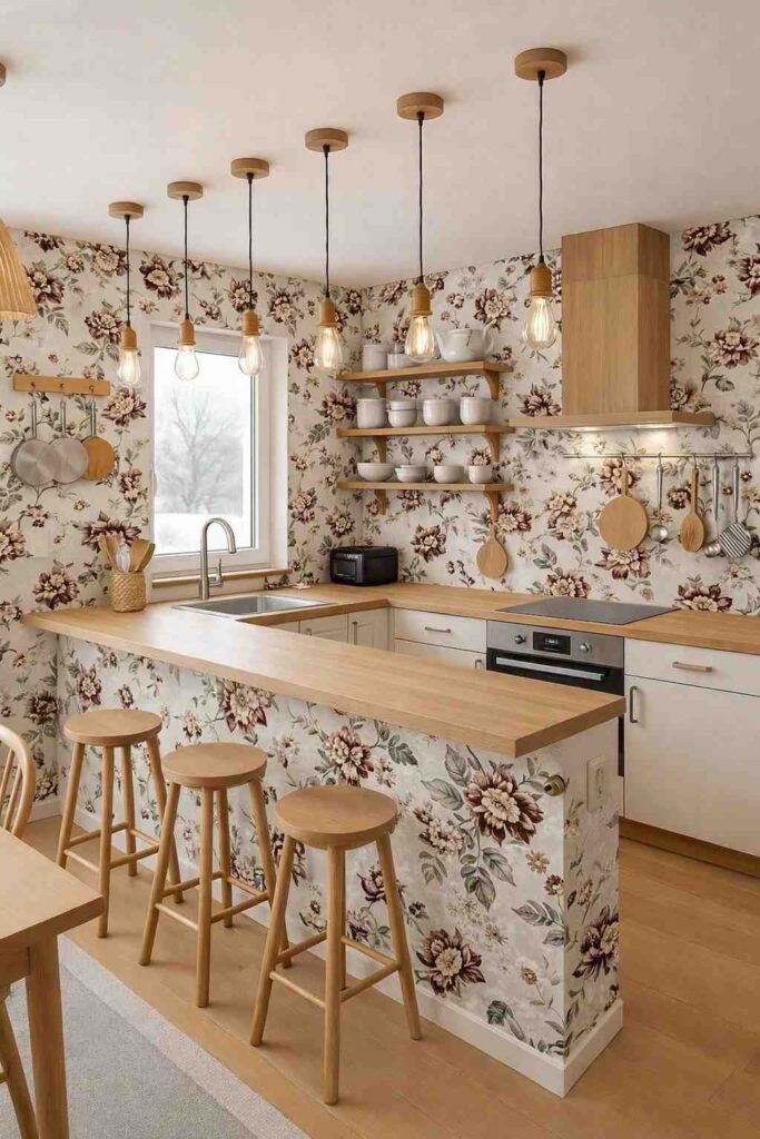 Kajsa Sand Kitchen Wallpaper Idea