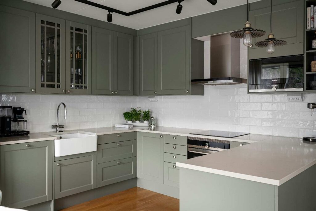 Modern Sage Green Kitchen