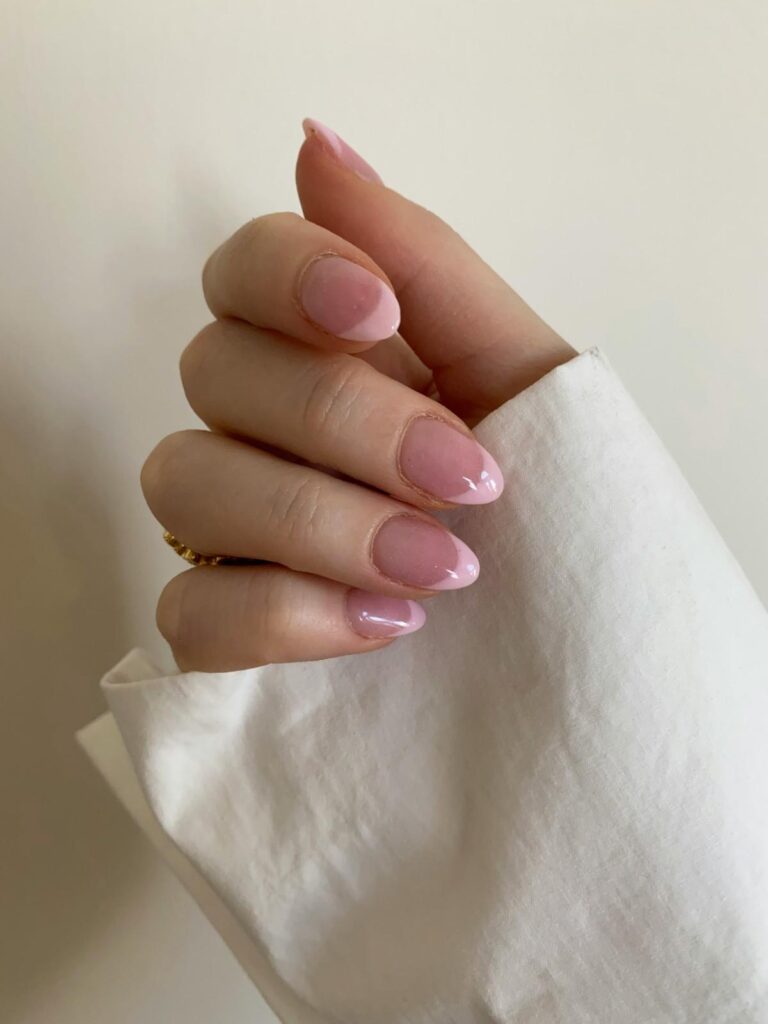 Pink and Pearl Nails Idea