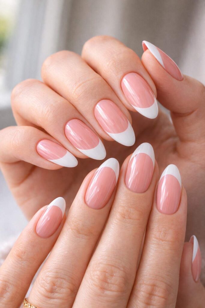 Pink and White Nail Ideas