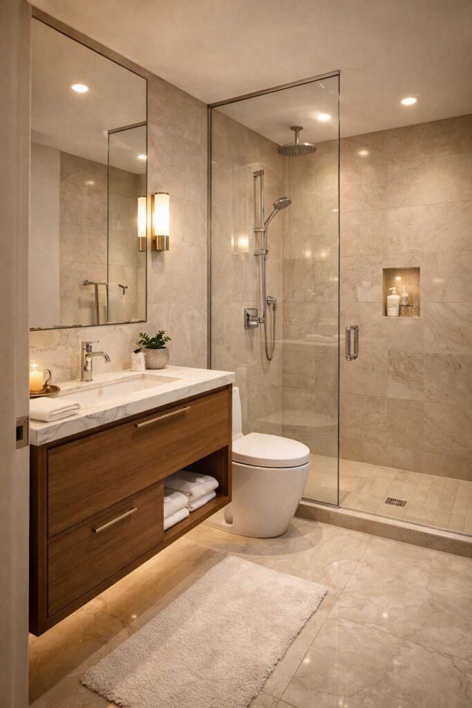 Small Bathroom Designs With Shower And Toilet