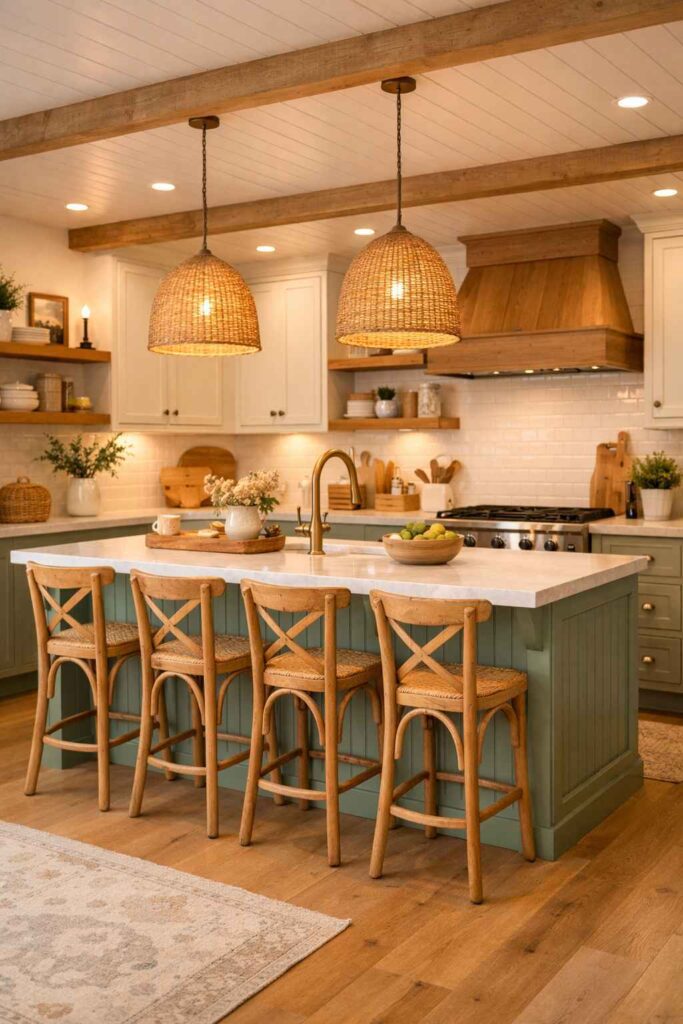 The Beauty of a Sage Green Kitchen Island (1)