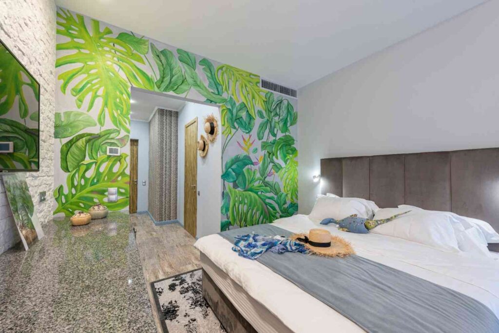 Tropical Green Bedroom