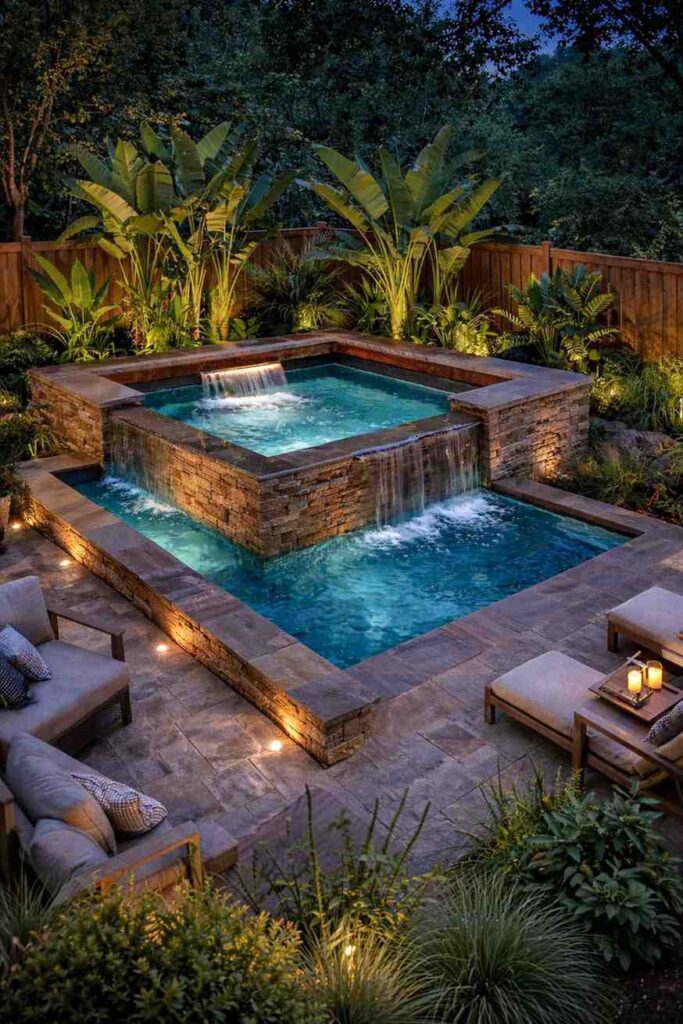 Stone Spa with Tropical Glow