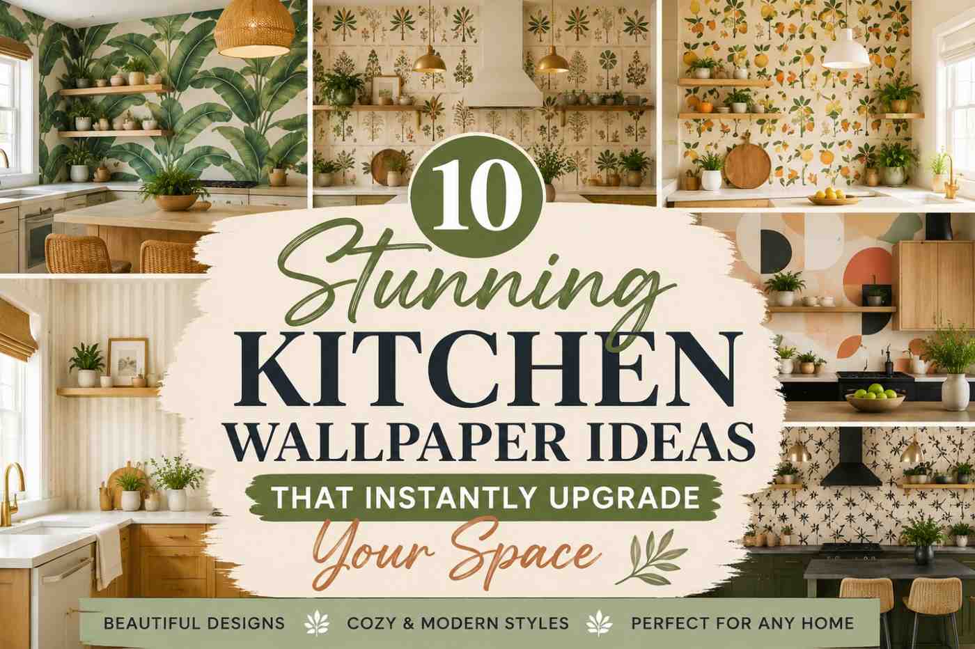 10 Stunning Kitchen Wallpaper Ideas That Instantly Upgrade Your Space