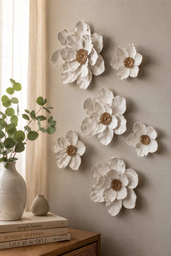 25 Genius Egg Carton Crafts That Look Surprisingly Beautiful 9 Elegant Wall Flowers