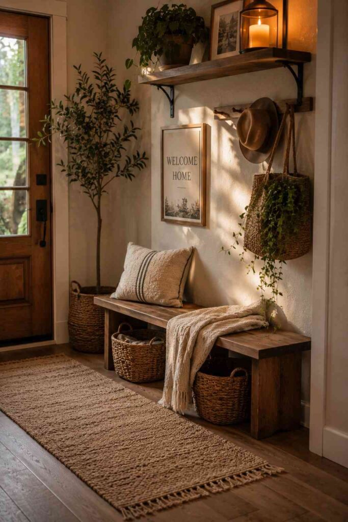 10 Cozy Nature-Inspired Corner Ideas for a Peaceful Home 10 Nature-Inspired Entryway Decor