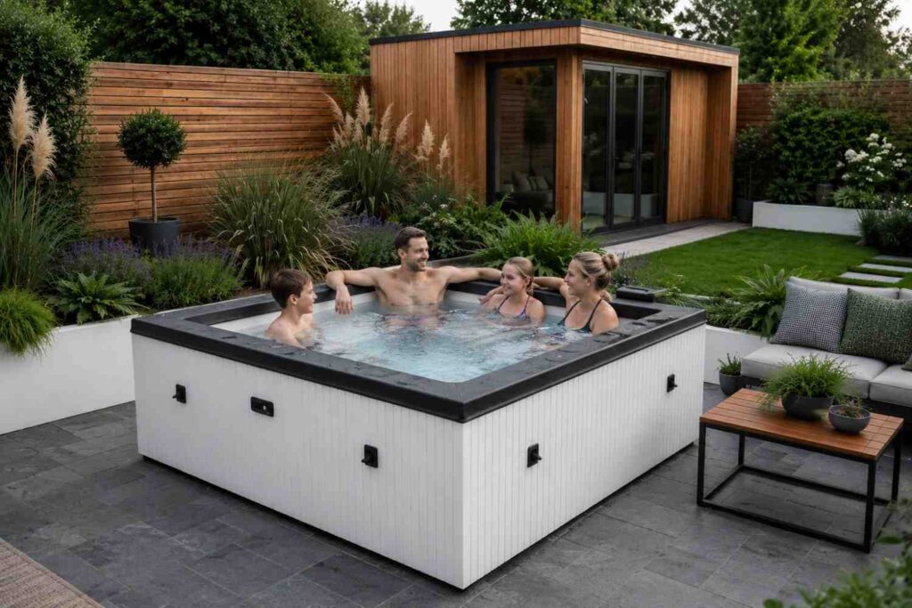 Create a Four-Season Backyard Retreat with an Eco Foam Hot Tub