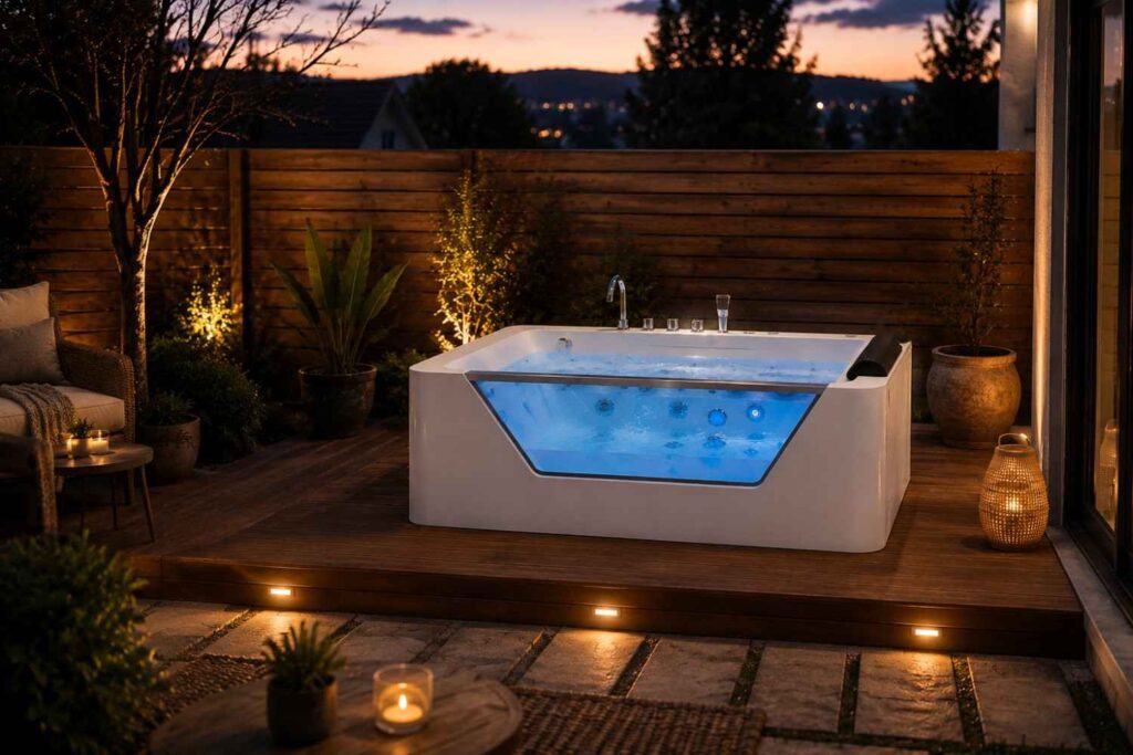 Modern Luxury with a Freestanding Whirlpool Bathtub for Ultimate Home Relaxation
