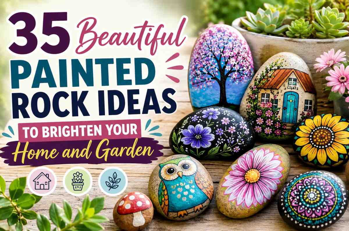 Beautiful Painted Rock Ideas to Brighten Your Home and Garden