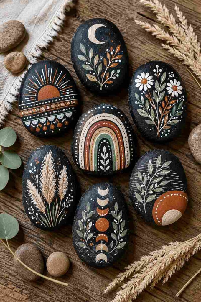 Boho Painted Rocks Boho Painted Rocks