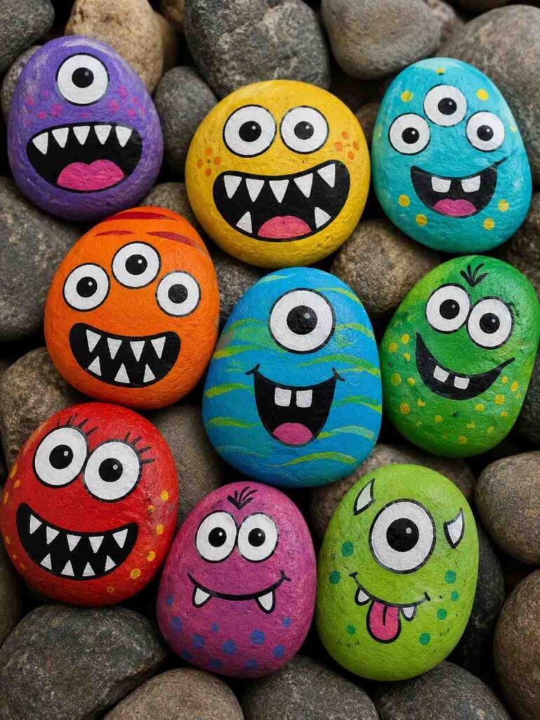35 Beautiful Painted Rock Ideas to Brighten Your Home and Garden 8 Happy Bumble Bee Painted Rock