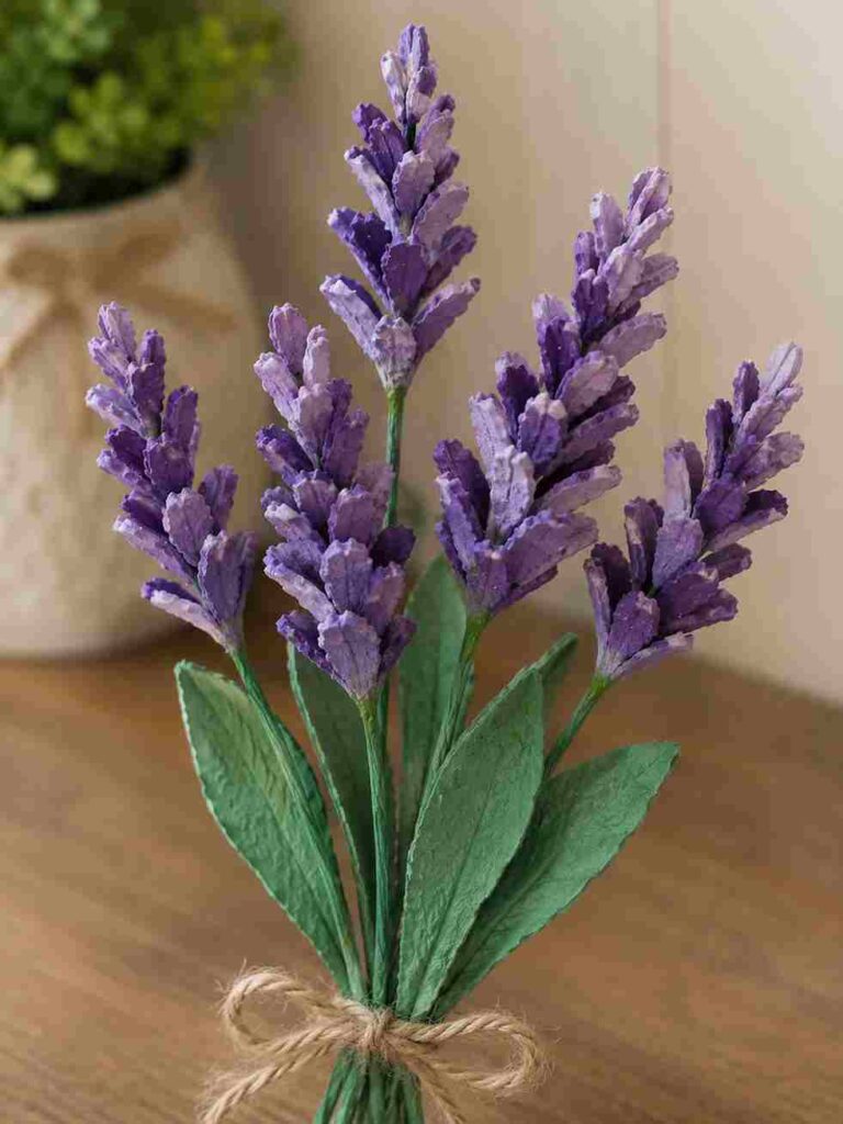 Lavender Sprig Egg Carton Flower Lavender Sprig Egg Carton Flower