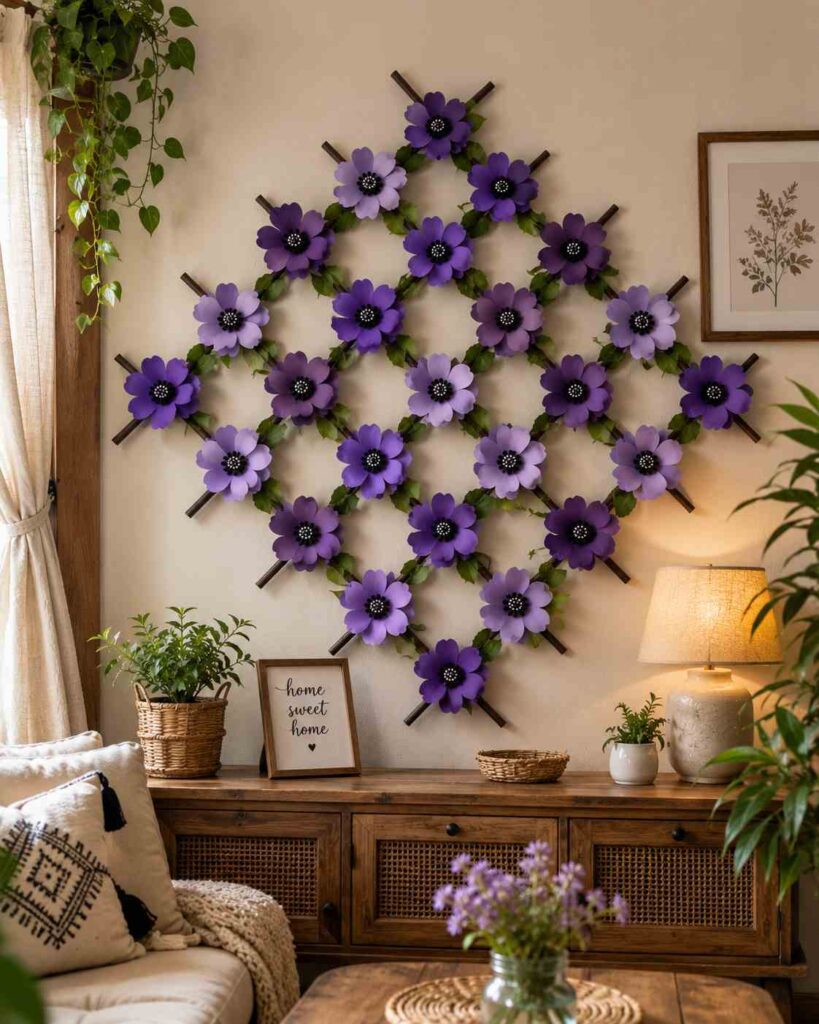 Purple Anemone Egg Carton Wall Art Purple Anemone Egg Carton Wall Art