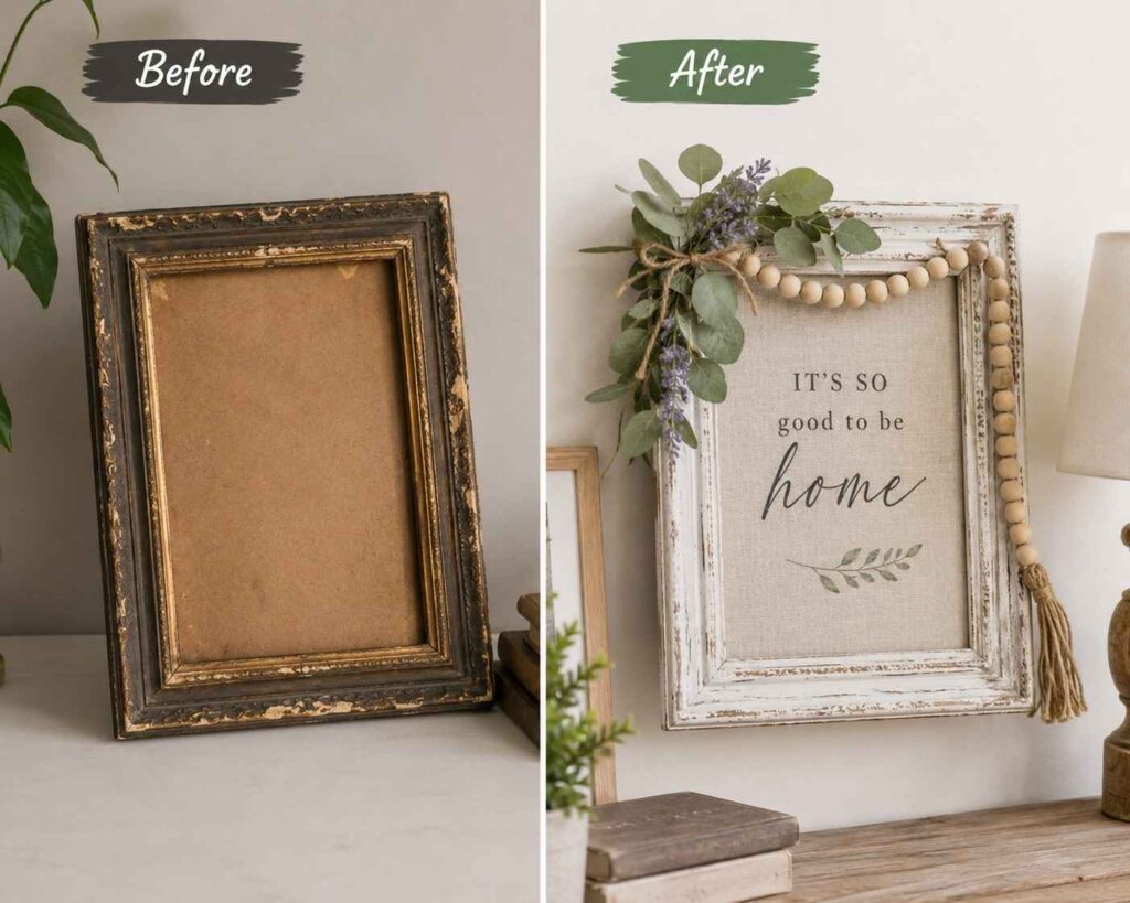 Thrift-Store-Picture-Frame-→-Luxury-Farmhouse-Wall-Decor Thrift Store Picture Frame → Luxury Farmhouse Wall Decor