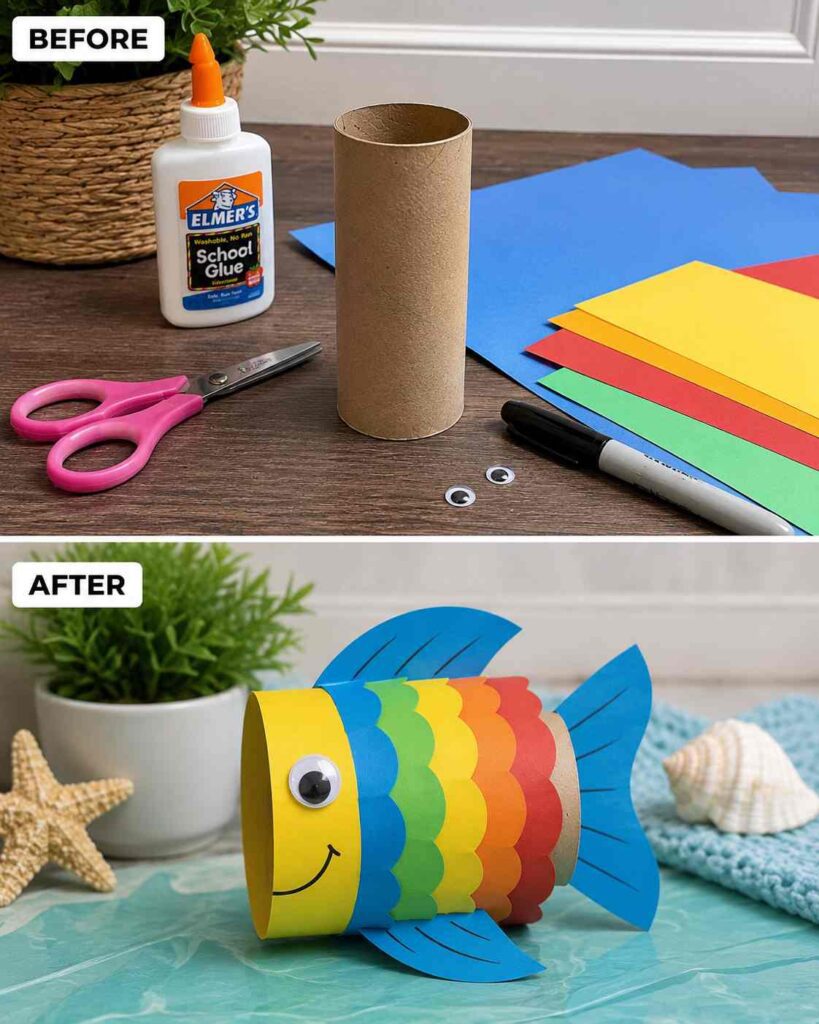 Tropical Fish Toilet Paper Roll Craft Tropical Fish Toilet Paper Roll Craft