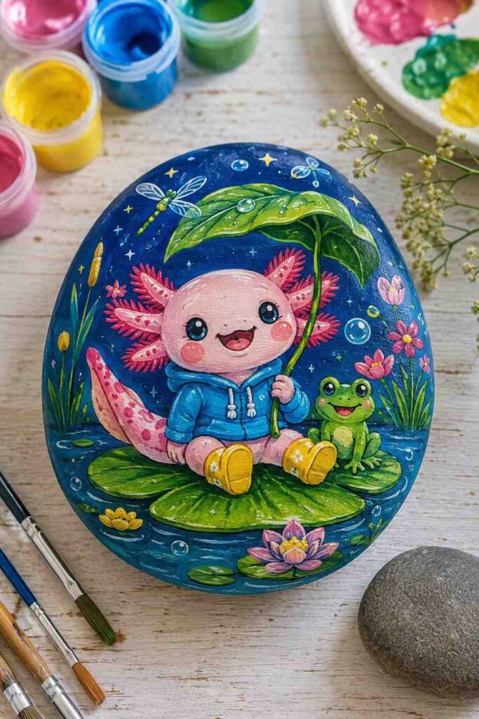 35 Beautiful Painted Rock Ideas to Brighten Your Home and Garden 15 Whimsical Woodland Fox Painted Rock
