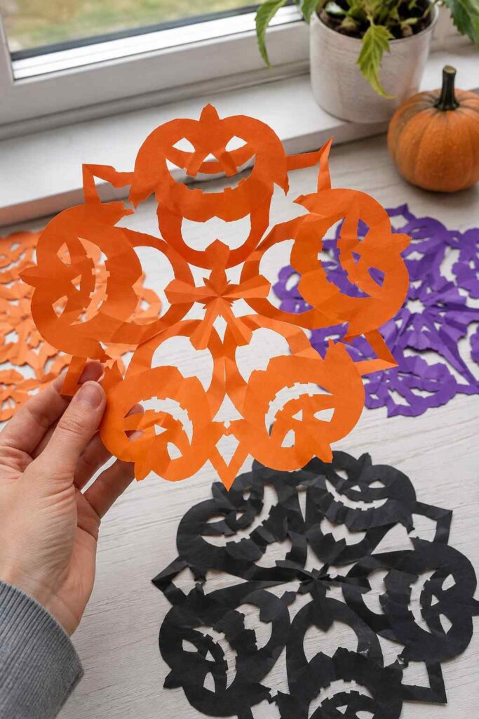 Halloween Paper Snowflake Halloween Paper Snowflake