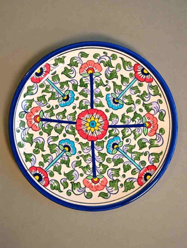 10 Hand-Painted Plate Ideas to Turn Thrift-Store Finds Into Colorful Wall Art 5 Colorful Garden Wheel Plate