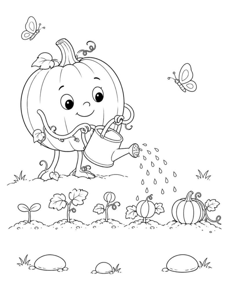 Tending the Pumpkin Sprouts